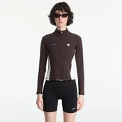 Mikina Nike Sportswear Womens Full-Zip Long-Sleeve Top Velvet Brown/ Sail M