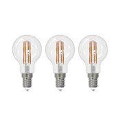 Arcchio LED žarnica z žarilno nitko E14 G45, komplet 3, 3000 K - prozorno - Steklo