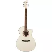 Jay Turser JTA-424CET White elektro-akusticna gitara