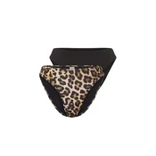 Trendyol Bikini hlačke karamel / kapučino / temno rjava / črna