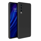 Ovitek za Huawei P30 | Liquid Silicone Cube | Črn
