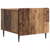 vidaXL Klubska miza s predalom Star les 49 x 50 x 42 cm Inženirski les