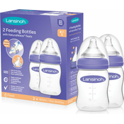 LANSINOH Fľaša dojčenská s NaturalWaveTM cumľom 160 ml (S), 2ks