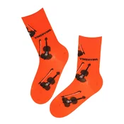 Sokisahtel Nogavice VINGUVIIUL socks with violins oranžna