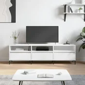 TV ormaric bijeli 150x30x44,5 cm od konstruiranog drva