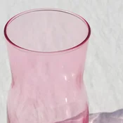 TIDVATTEN Vaza, roze, 17 cm
