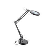 Extol - LED Zatemnitvena namizna svetilka s povečevalnim steklom LED/7W/5V 2900/4500/7500K črna