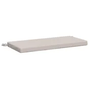 Vidaxl Blazina za klop SOEST 100% poliester Bela 80 x 40 x 5 cm