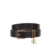 Calvin Klein Pas Monogram Charm Keeper Belt 25Mm LV04F7086G Temno rjava