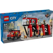 Lego City Vatrogasna stanica s vatrogasnim vozilom 60414, Uzrast 6+