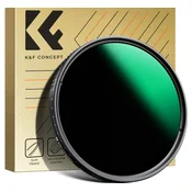 K&F KF01.1830V1 CONCEPT 49MM, ND3-1000, ultra-thin variable ND, Waterproof, Green Coated