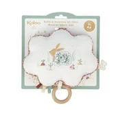 Textilná hracia skrinka Obláčik Little Rabbit Musical Fabric Box Petites Chansons Kaloo s dreveným krúžkom oranžová od 0 mes K210002