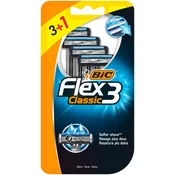shumee Bic Flex3 Classic moške britvice za enkratno uporabo, 4 kosi
