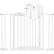 ACTIVESHOP Varnostna pregrada z vrati bela Nukido 718000