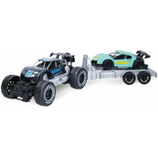 Traktor z avtomobilom 45 cm - češka embalaža