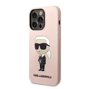KARL LAGERFELD Maska za telefon Hc Silicone NFT Ikonik za iPhone 15 Pro Max roze