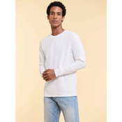 White Mens T-shirt Iconic 195 Ringspun Premium Fruit of the Loom