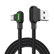 Mcdodo Kabel USB na mikro USB Mcdodo CA-5280 LED, 1,8 m (črn), (20627697)