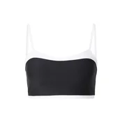 Abercrombie & Fitch Športni nederček SCULPTLUX SWEETHEART  črna / bela