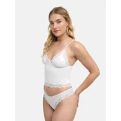 cfab Top Deep Neck Lace Top bela