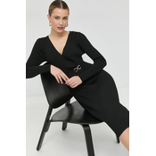 Morgan Cocktail obleka 222-RMBIZ Črna Slim Fit