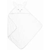 Ručnik s kapuljačom za najmlađe Zečić My Rabbit Bath Towel Perle Kaloo bijeli 75*75 cm od nježnog i mekanog materijala od 0 mjes