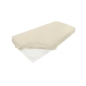 Satenasta rjuha z elastiko ZLATA 150/160x190/200x25 kremne barve