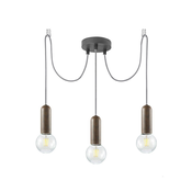 Leuchten Direkt 14776-48 - Luster na sajli TURN ME 3xE27/60W/230V pauk