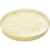 MHOME lakiran pladenj 32cm, okrogel, zlat, kovina