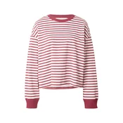 MSCH COPENHAGEN Majica Monde Krestiane burgund / off-bela
