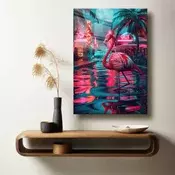 Wallity Dekorativna slika na kaljenom staklu, 40x60cm, Šarena