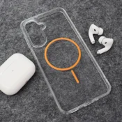 Maska Mag Case Clear Slim za Samsung A17 5G/ A175F narandzasta
