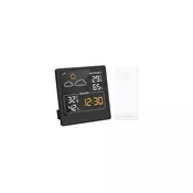 Solight TE48B - Digitalni termometar 5V/2xAAA + 2xAAA crna