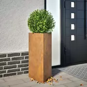 Vrtne sadilice 2 kom trokutasta 40x34,5x75 cm od pohabanog celika