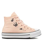 Modne superge Converse Chuck Taylor All Star Eva Lift Butterflies A07355C Roza