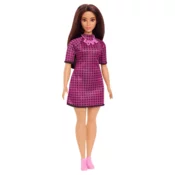 MATTEL Mattel, Lutka Barbie Fashionistas s kva?kano obleko z visokim ovratnikom in elegantnimi športnimi copati, Roza, (21582560)