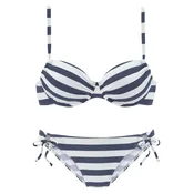 VENICE BEACH Bikini mornarska/bela