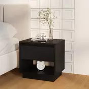 Nocni ormaric crni 45 x 34 x 44 cm od konstruiranog drva