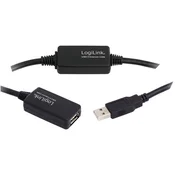 LogiLink LogiLink USB 2.0 PrikljuÄŤni kabel [1x MoĹˇki konektor USB 2.0 tipa A - 1x Ĺ˝enski konektor USB 2.0 tipa A] 20 m ÄŚrna
