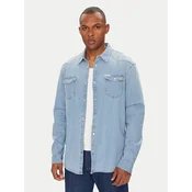 Guess Jeans srajca M4GH02 D3PF5 Modra Slim Fit
