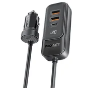 Auto punjac ProMate - GearHub, USB/USB-C, 120W, crni
