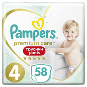 Pampers Premium Care Pants hlače za enkratno uporabo 4 (9-15 kg) 58 kosov