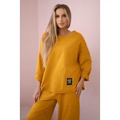 Mustard cotton tracksuit