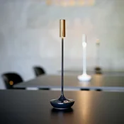 Sigor Nucandle LED namizna svetilka za polnjenje, črna/medena, IP54, z možnostjo - Dnevna soba/jedilnica - črna, bakrena - Aluminij