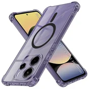 Hibridni ovitek Techsuit Shockproof MagSafe za Xiaomi Redmi Note 14 4G - smoke black