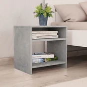 Nocni ormaric boja betona 40 x 30 x 40 cm konstruirano drvo