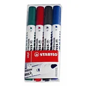 Marker za belo tablo, 2,5-3,5 mm, rezana konica, STABILO Plan, mešane barve
