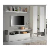 Stenska enota LENOR bela/siva beton