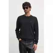 Tommy Hilfiger Pulover Essential MW0MW36347 Črna Regular Fit