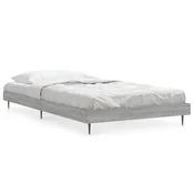 Vidaxl Posteljni okvir siva sonoma 90x200 cm inženirski les